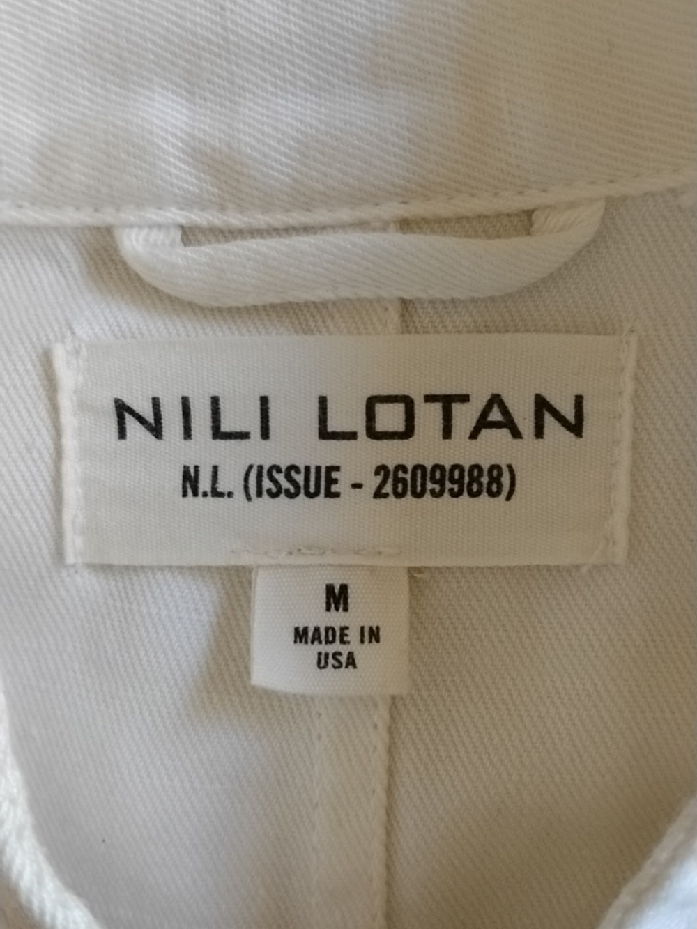 Nili Lotan Cambre Jacket M Blazer Coat 4 Pocket Utility Cotton Linen - Picture 8 of 13